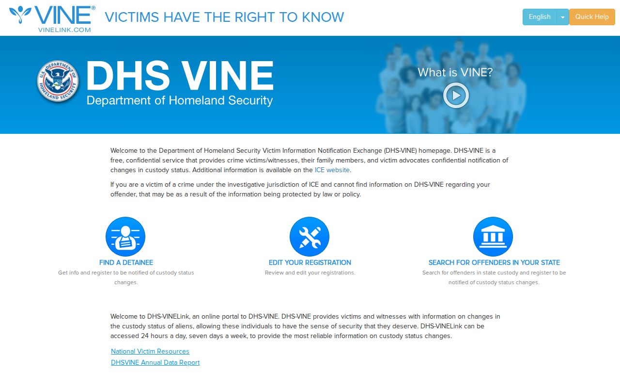 Wisconsin VINE custody alerts for Burnett County jail notifications